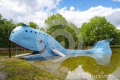 Route 66, Blue Whale, Travel, Catoosa Oklahoma Editorial Stock Photo