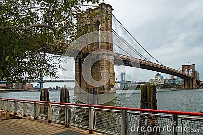 The Famous Brooklyn Bridge Stock Photo