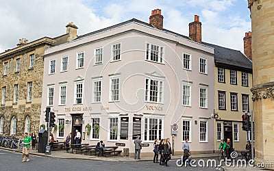 Famous cafe Kings Arms in Oxford UK Editorial Stock Photo