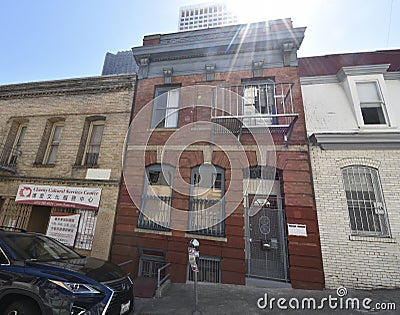 751 Commercial Street - The Rube Goldberg Building. Editorial Stock Photo