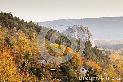 Famous castle Devin near Bratislava, Slovakia Stock Photo