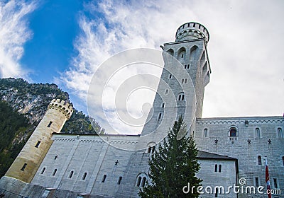 Famous castle of fairytales, princesses and lovers, neuschwanstein castle Editorial Stock Photo