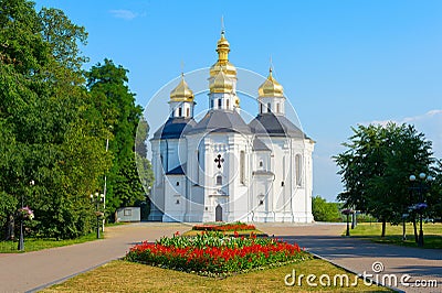 Famous Catherine's Church Chernihiv, Ukraine Stock Photo