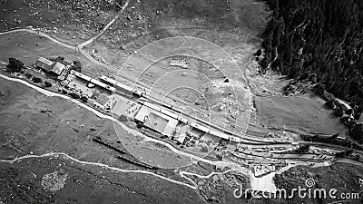 Famous cog railway on the mountain Schynige Platte in Switzerlan Editorial Stock Photo