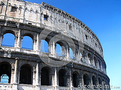 Famous Colosseum - Flavian Amphitheatre, Rome, Ita Stock Photo