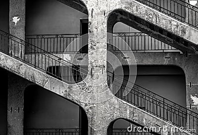 Famous Cour des Voraces Stock Photo