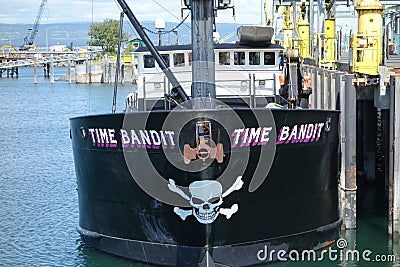 A famous crabbing boat in alaska Editorial Stock Photo