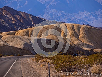 The famous Death Valley in California - DEATH VALLEY - CALIFORNIA - OCTOBER 23, 2017 Editorial Stock Photo