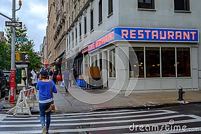 Famous diner in Manhattan Editorial Stock Photo