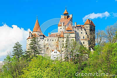 The famous Dracula castle,Bran,Transylvania,Romania Stock Photo