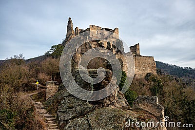 Famous Duernstein Castle in Wachau Editorial Stock Photo