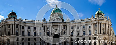 Famous entrance of the Hofburg Palace in Vienna Stock Photo