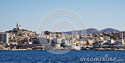 The famous european harbour, old port in Marseille Editorial Stock Photo