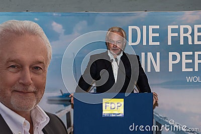 The famous FDP politician and parliamentary candidate Wolfgang Kubicki Editorial Stock Photo