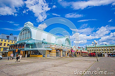 Famous fish market in downtown Gothenburg Editorial Stock Photo