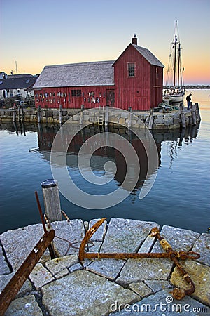 Famous fishing shack Stock Photo