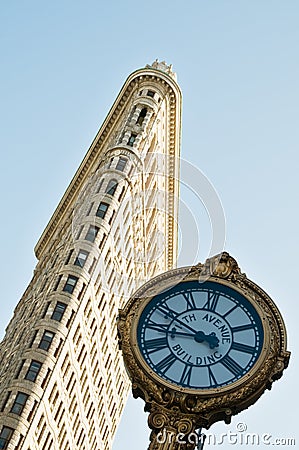 Famous flatiron building in New York City Editorial Stock Photo