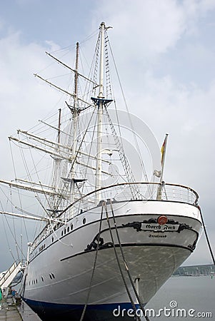 Famous german sailing ship Gorch Fock Editorial Stock Photo