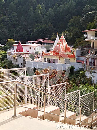 Famous Indian temple kainchi dham in between bhowali and nainital Editorial Stock Photo