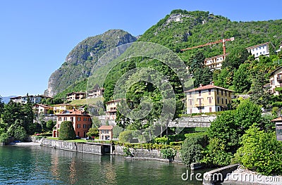 Famous Italian lake Como Stock Photo