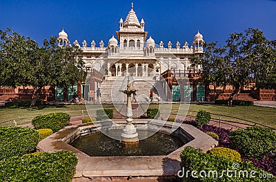 Famous Jaswant Thada Mausoleum in Jodhpur, Rajasthan, India Editorial Stock Photo