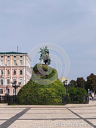 Bogdan Khmelnitsky statue Editorial Stock Photo