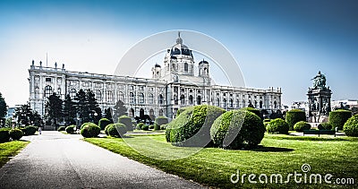 Famous Kunsthistorisches Museum (Museum of Art History) in Vienna, Austria Stock Photo