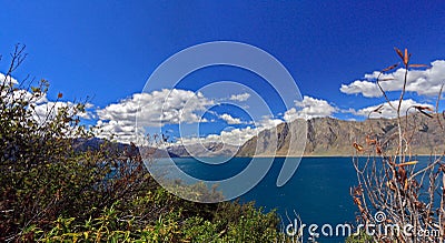 Famous Lake Hawea Stock Photo