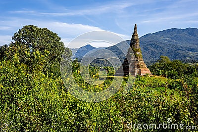 Famous landmark called That Foun in Xiangkhouang province, Laos Stock Photo