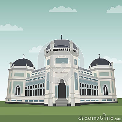 Famous Landmark of Medan City of Indonesia Stock Photo