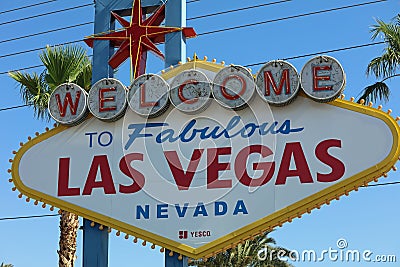 Famous Las Vegas Sign Editorial Stock Photo