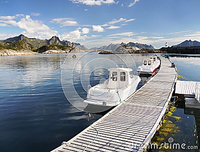 Famous Lofoten, Norway Landscape, Nordland Editorial Stock Photo