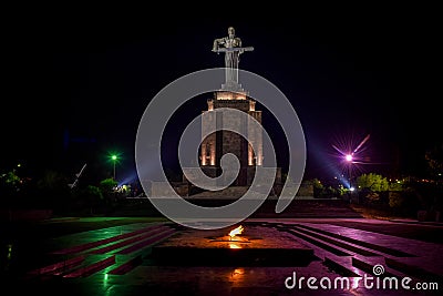 Monument Mother Armenia , Yerevan , Editorial Stock Photo