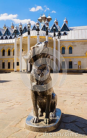 Famous monument to the hero of Troepolsky`s book Editorial Stock Photo