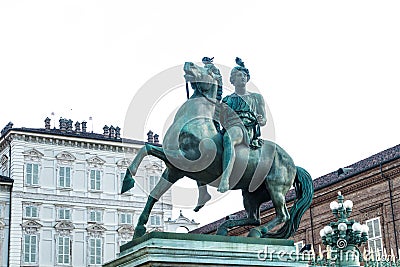 Famous monument in Turin Stock Photo