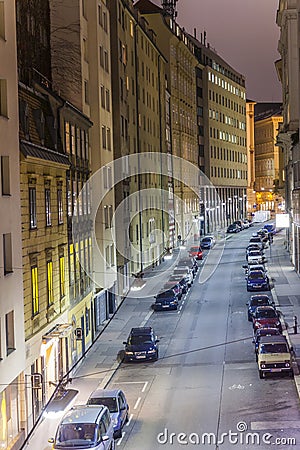 Famous narrow street in first Editorial Stock Photo