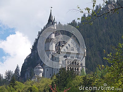 Famous Neuschwanstein Castle in Bavaria, Germany Stock Photo