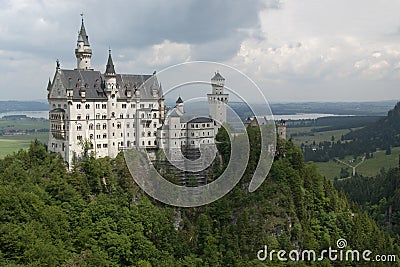 Famous Neuschwanstein Castle, Germany Stock Photo