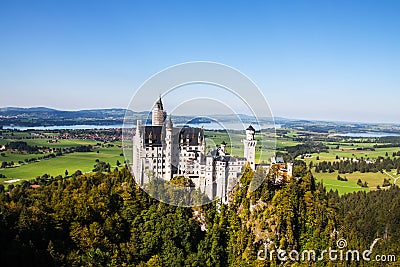 Famous Neuschwanstein castle in Germany Stock Photo