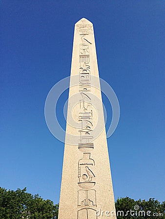Famous Obelisk of Theodosius Editorial Stock Photo