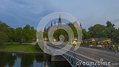 Famous park in the island Djurgarden a sunny spring morning in Stockholm. 2020-05-26 Editorial Stock Photo