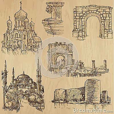 Famous places and Buildings no. 21 Vector Illustration