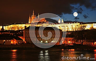 The famous Prague Castle Stock Photo