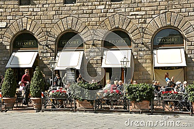 Famous restaurant in Florence, Italy Editorial Stock Photo