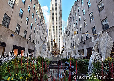 The famous Rockefeller Center in Manhattan Editorial Stock Photo