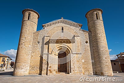 Famous romanesque church in Fromista, Palencia, Spain. Stock Photo