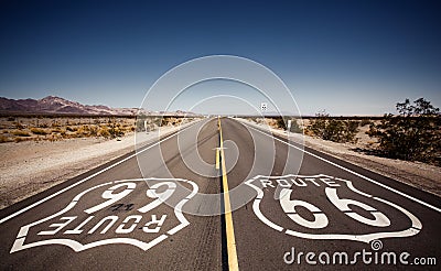 Famous Route 66 Stock Photo