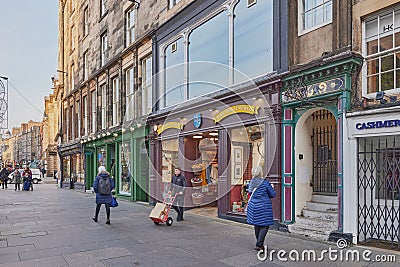 Famous Royal Mile, Edinburgh Editorial Stock Photo