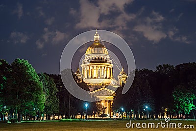 Famous Saint Isaac's Cathedral Stock Photo
