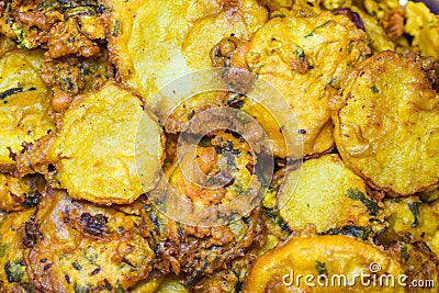 A famous south indian snack in a plate, potato masal fry, kerala Stock Photo